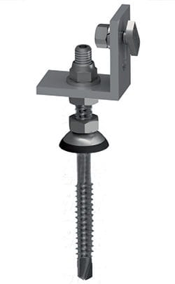 Detalle tornillo Estructura Cubierta Metálica 6 Paneles con varilla Detalle tornillo Estructura Cubierta Metálica 6 Paneles con varilla