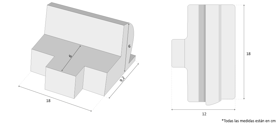 Dimensiones Estructura Caravanas laterales Dimensiones Estructura Caravanas laterales