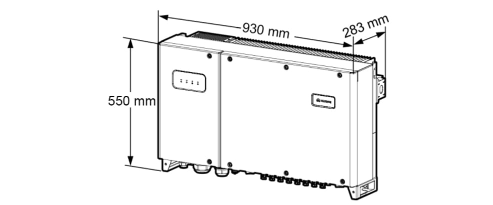 Dimensiones inversor Huawei KTL Dimensiones inversor Huawei KTL