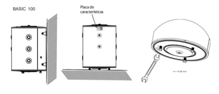 Esquema de instalación del depósito de inercia 100L V Basic Thermiworld para calefacción
