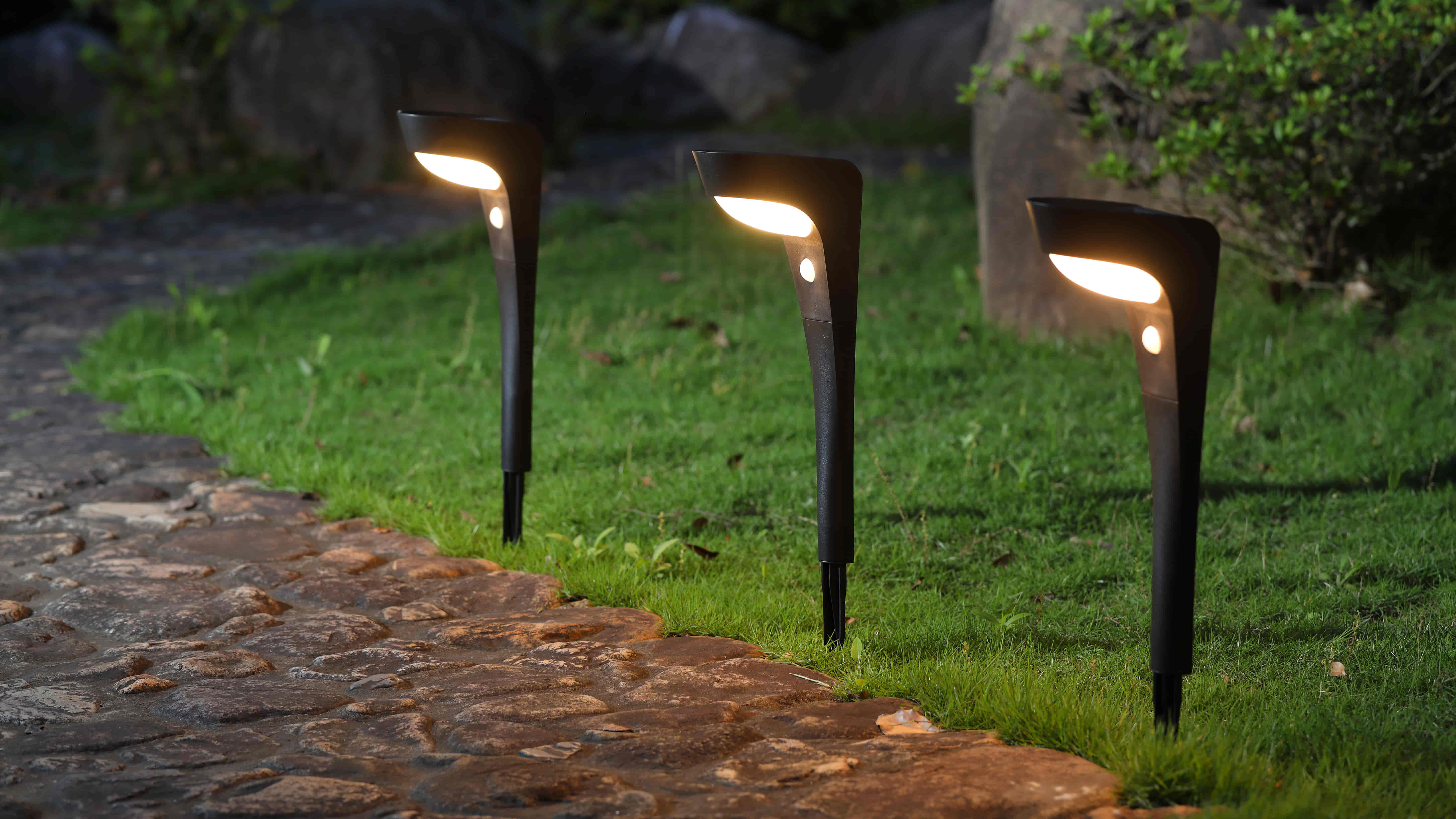 luz solar exterior jardín 10lm