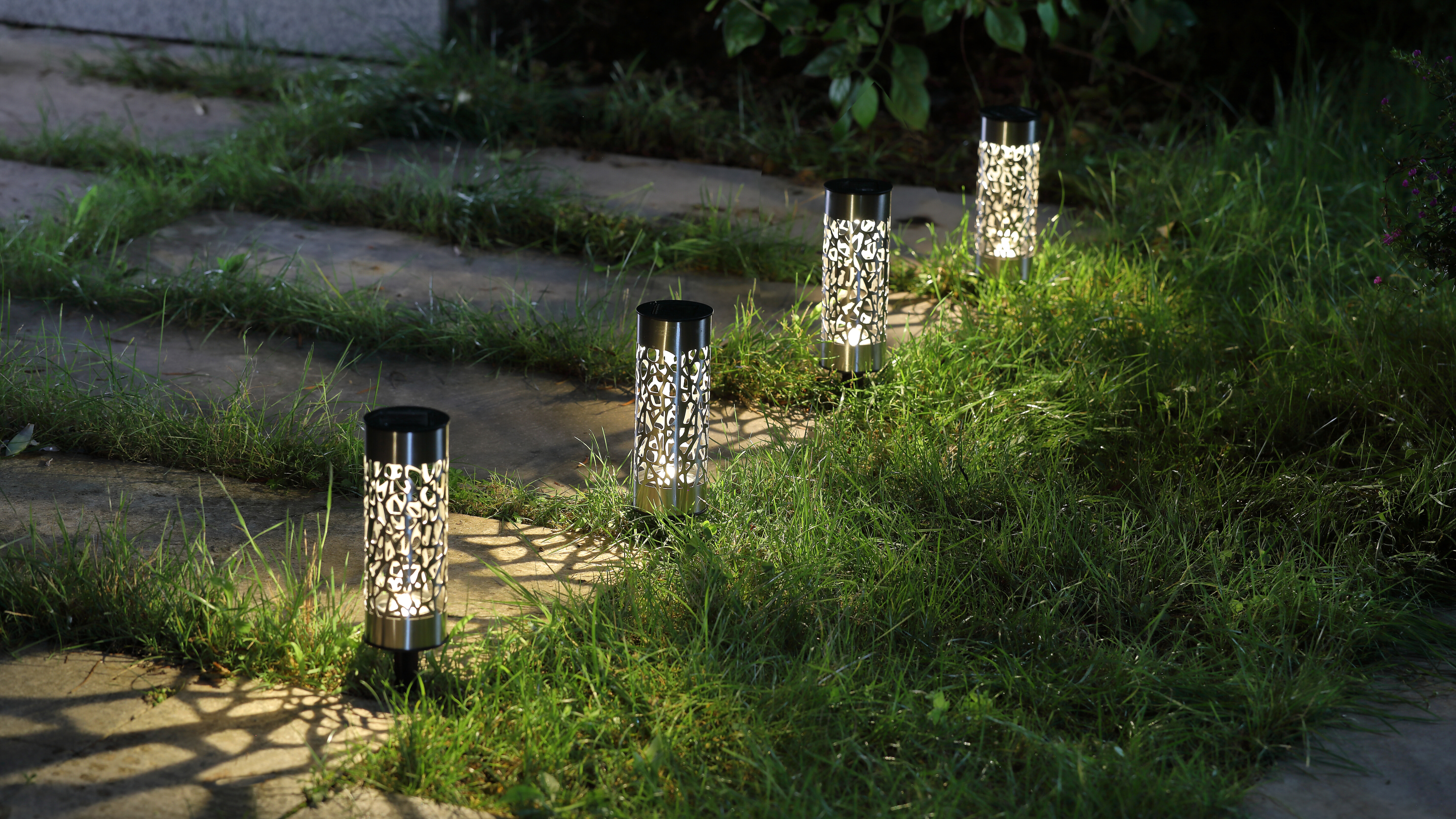 luz solar exterior jardin 5lm