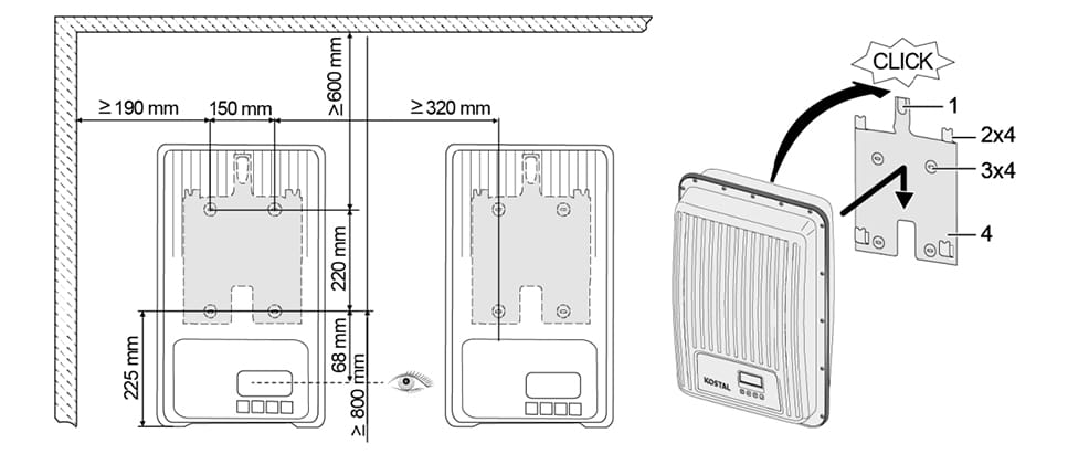Montaje Inversor Kostal Piko MP Plus