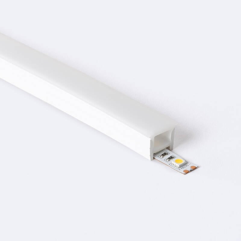 Perfil Neón SFLEX 20x16 Superficie/Empotrable Curva Vertical para Tira LED IP20 hasta 12 mm