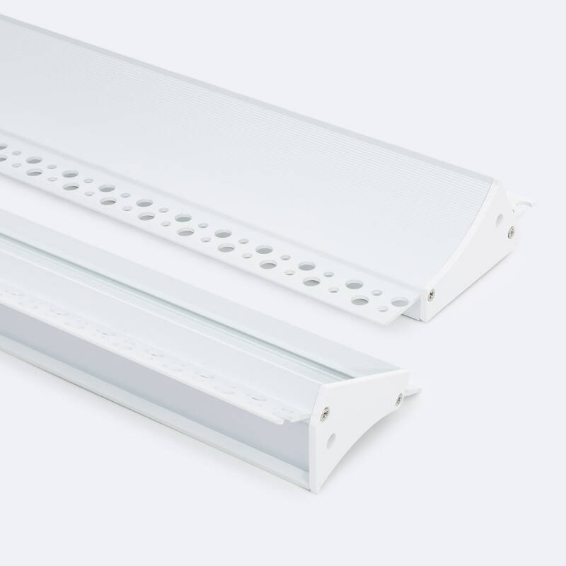 Perfil Aluminio Empotrable para Escayola / Pladur para Tira LED hasta 20mm