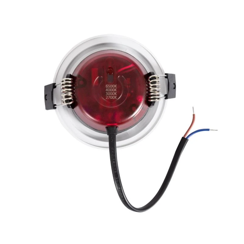 Downlight LED 8W Circular CCT Seleccionable Regulable Baño IP65 Corte Ø 70 mm