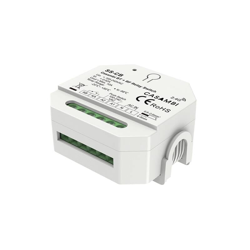Interruptor Casambi Bluetooth ON/OFF 1 Canal SKYDANCE SS-CB compatible con Mando RF y Pulsador