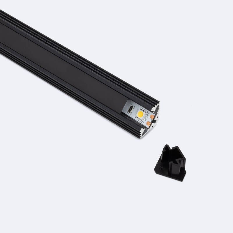 Perfil Aluminio Esquina 2m para Tira LED hasta 11 mm