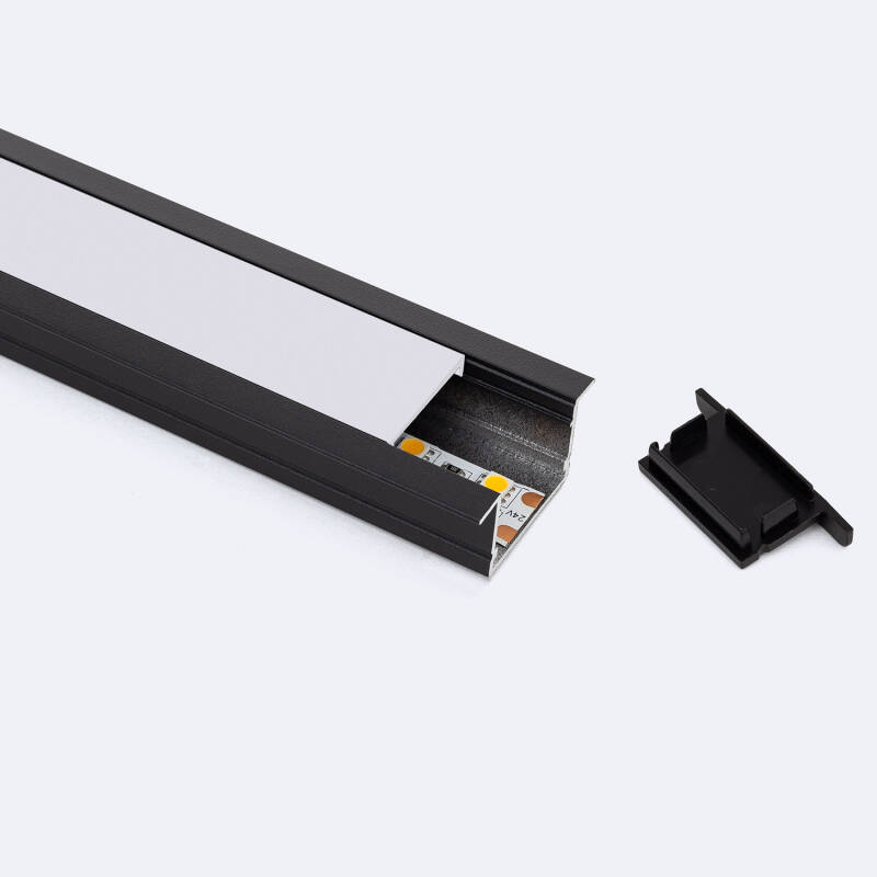 Perfil Aluminio Empotrable para Tiras LED hasta 25 mm