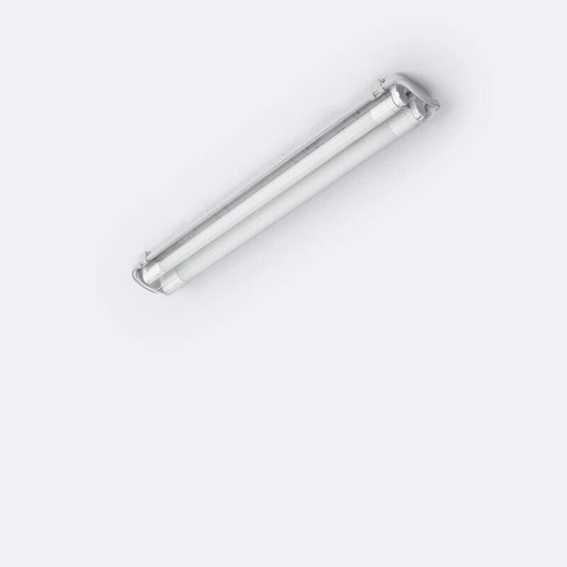 Pantalla Estanca 60cm IP65 con dos Tubos LED Cristal 9W 140lm/W