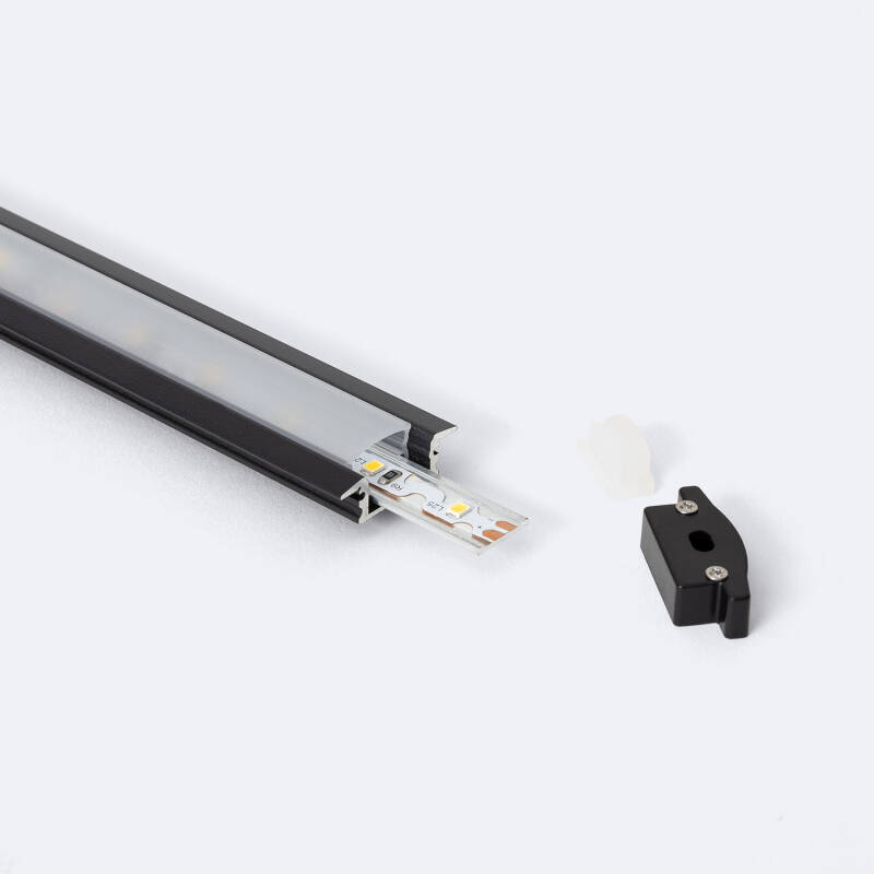 Perfil Aluminio Estanco IP65 Empotrable 2m para Tira LED hasta 8 mm