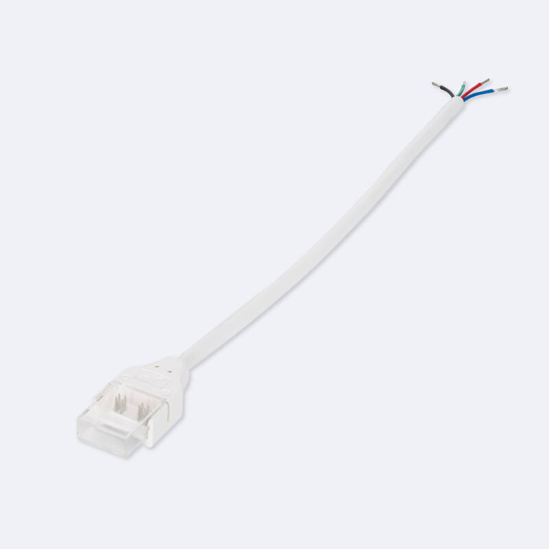 Conector Hipopótamo con cable para Tira LED RGB 220V WCOB Silicone FLEX Ancho 12 mm