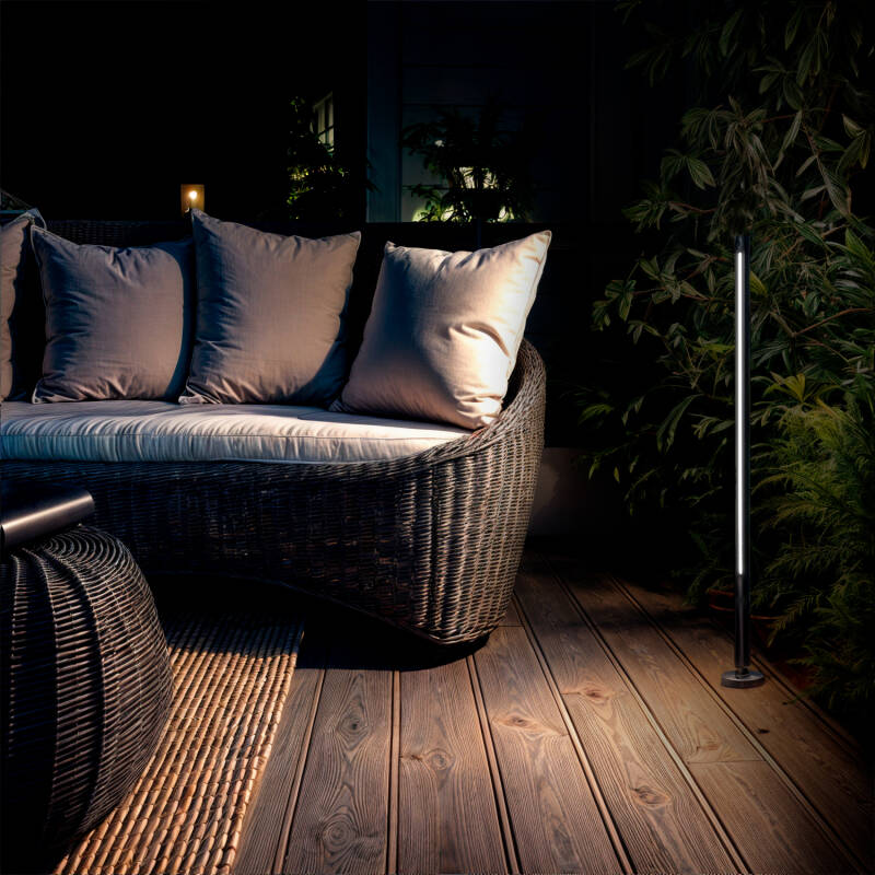 Baliza de Pie Exterior LED 12-24W  80-160 cm Superficie Calax