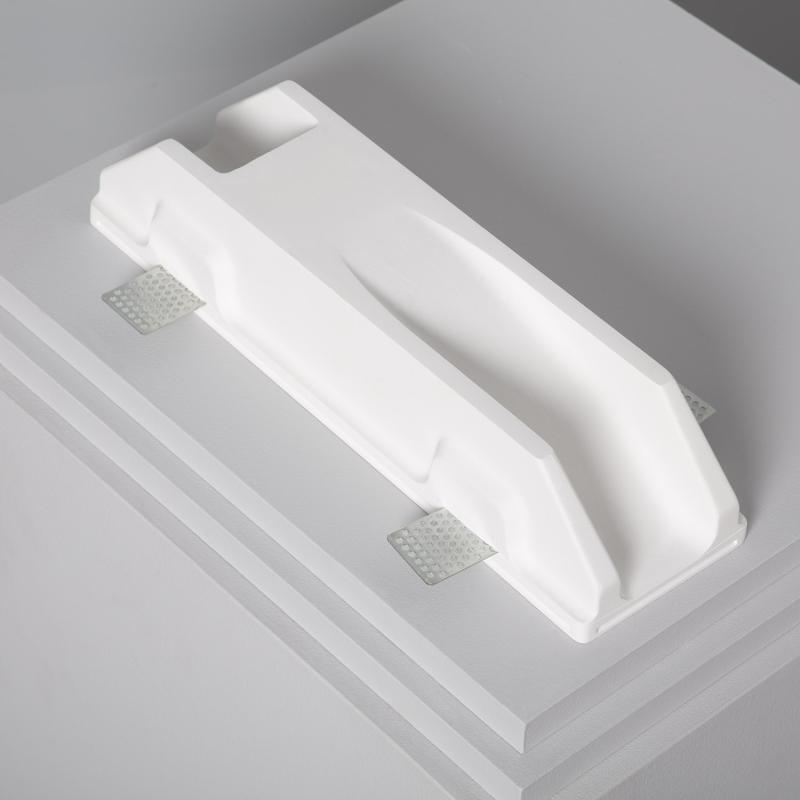Aplique de Pared Integración Escayola/Pladur para Bombilla LED GU10 / GU5.3 Corte 353x103 mm