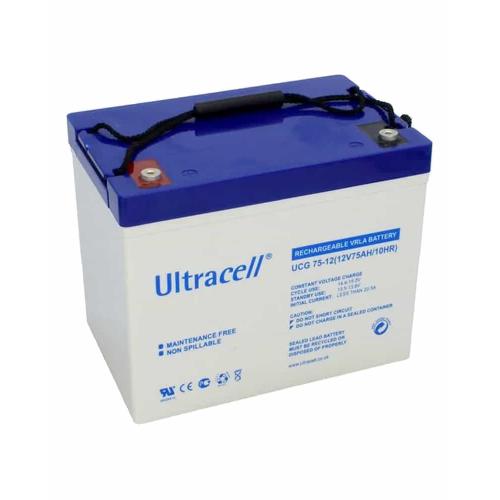 Batería GEL 12V 75Ah Ultracell UCG-75-12