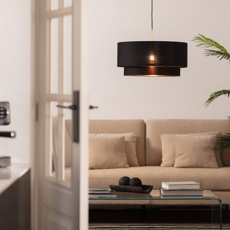 Lámpara Colgante Textil Reflect Duo