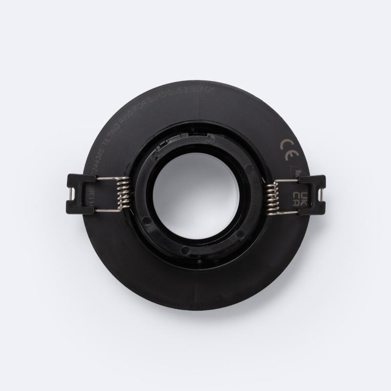 Aro Downlight Circular Basculante Bajo UGR para Bombilla LED GU10 / GU5.3 Corte Ø85mm Suefix