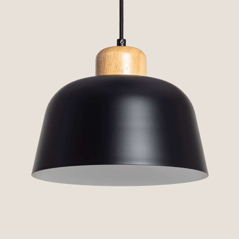 Lámpara Colgante Metal y Madera Wawak