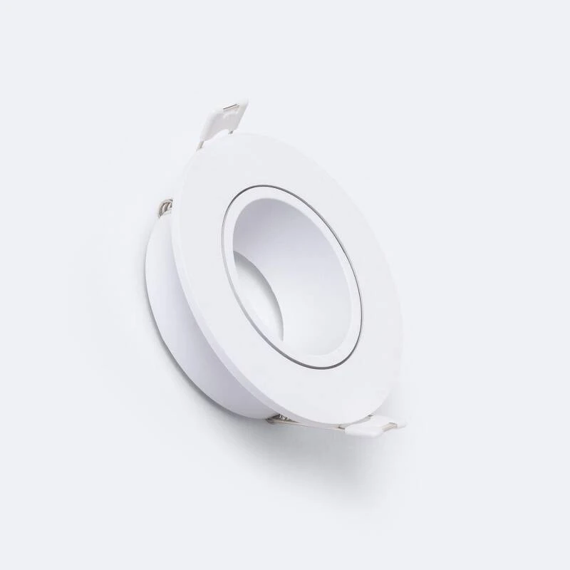 Aro Downlight Circular Basculante para Bombilla LED  GU10 / GU5.3 Corte Ø 75 mm