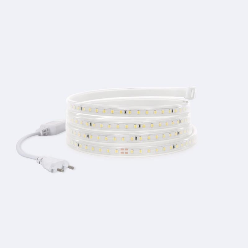 Tira LED Regulable 220V SMD 120 LED/m Blanco Super Cálido 8.5W/m 850lm/m Ancho 12mm Corte 20cm IP65 a Medida