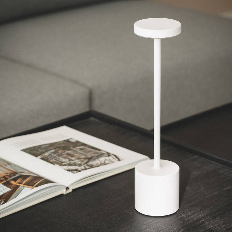 Lámpara de Mesa LED Portátil con Batería USB Recargable Zimba