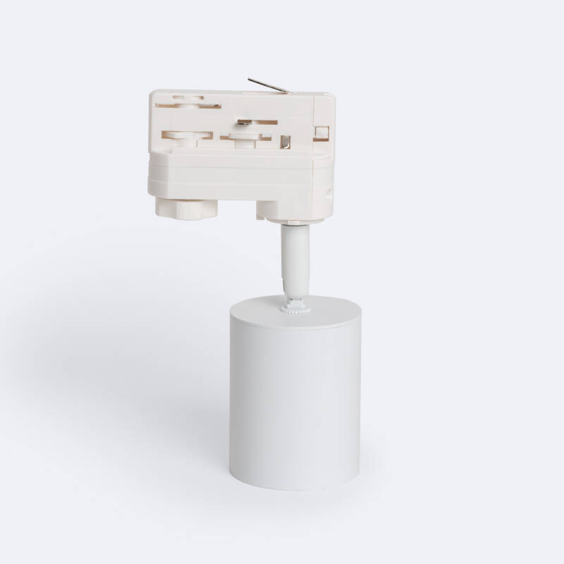 Foco Carril LED Trifásico 10W Regulable Mallet Blanco