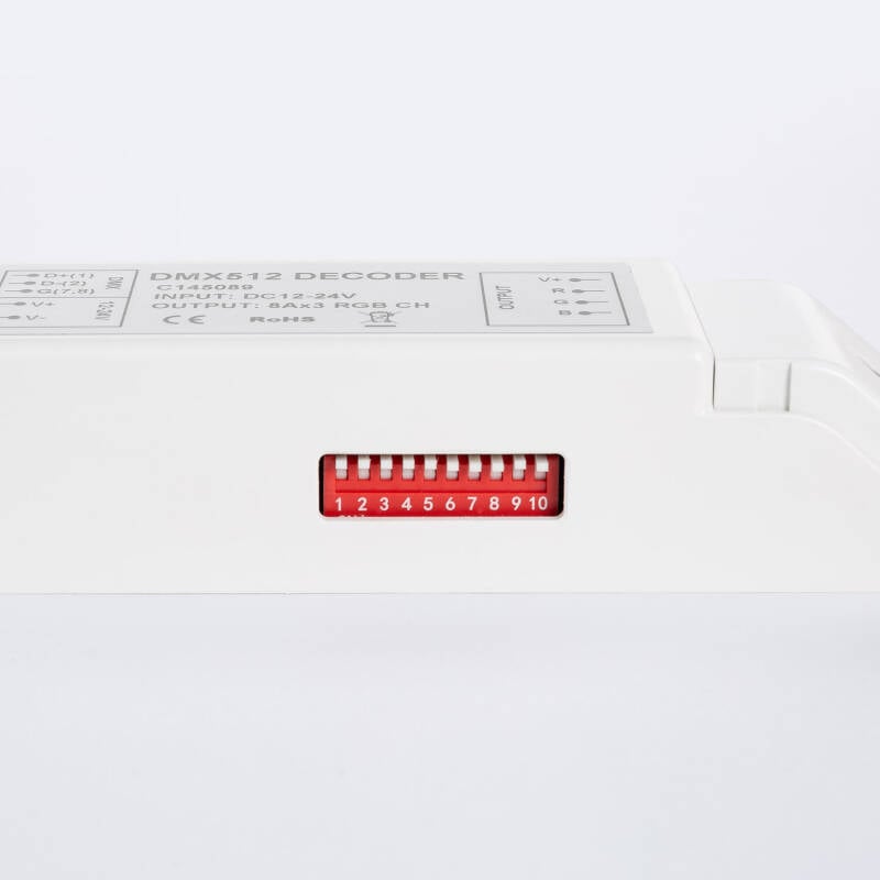 Controlador RGB DMX512 Decoder 3 Canales