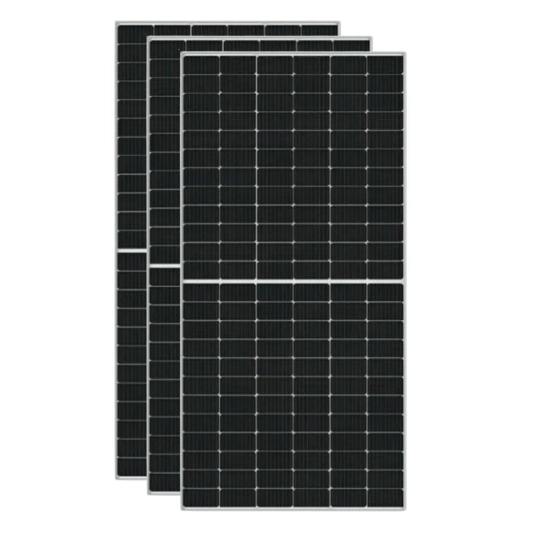 Pack 3 unidades de Panel Solar Bifacial 535W Ja Solar TOPCon N-Type Black Frame