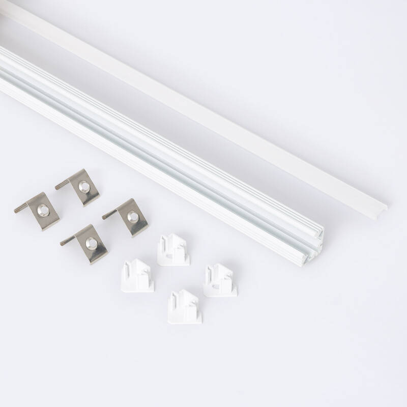Perfil Aluminio Esquina 2m para Tira LED hasta 11 mm