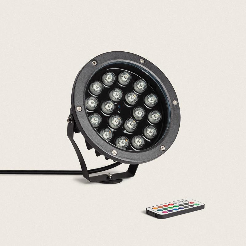 Foco Exterior LED 18W IP67 con Pincho Colmar RGB