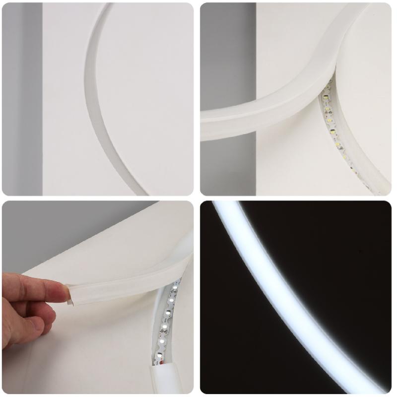 Perfil Neón SFLEX 25x14 Superficie/Empotrable Curva Vertical para Tira LED IP20 hasta 15 mm