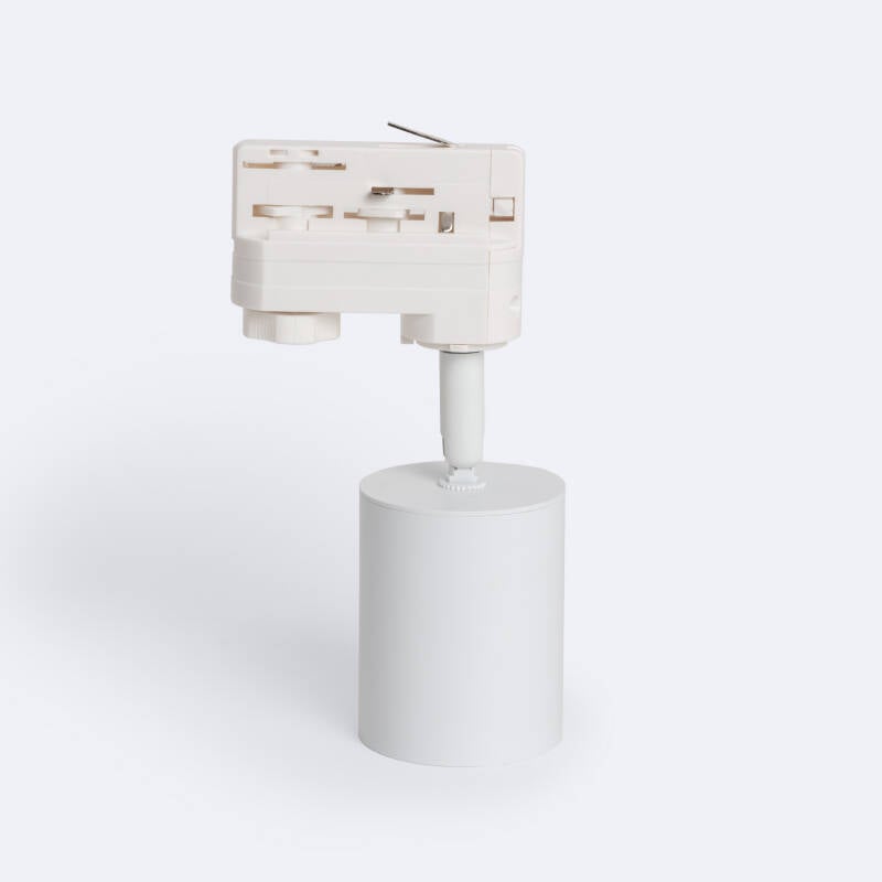 Foco Carril LED Trifásico 10W Regulable Mallet Blanco