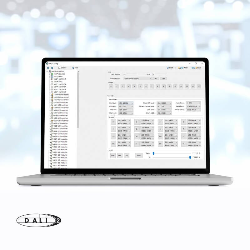 Controlador Programador DALI-2 Master mediante USB