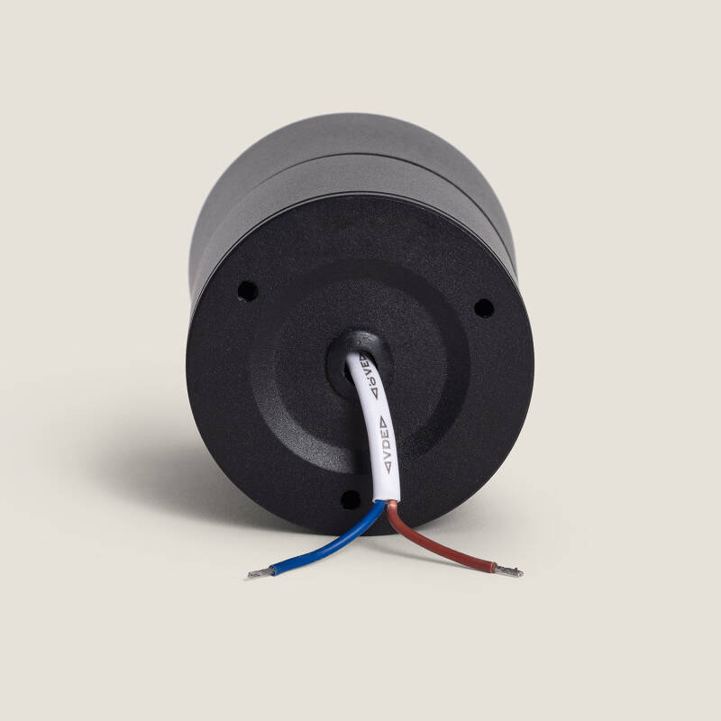 Aplique LED 7W Aluminio Circular Negro New Onuba