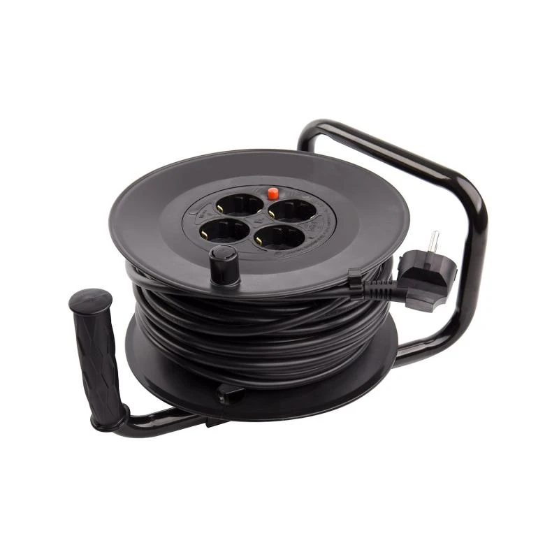 Carrete Alargador de Cable 25m 3x15mm con sistema Anti-Twist