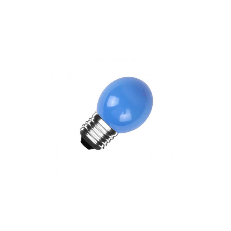 Pack 4 Bombillas LED E27 3W 300 lm G45 Azul