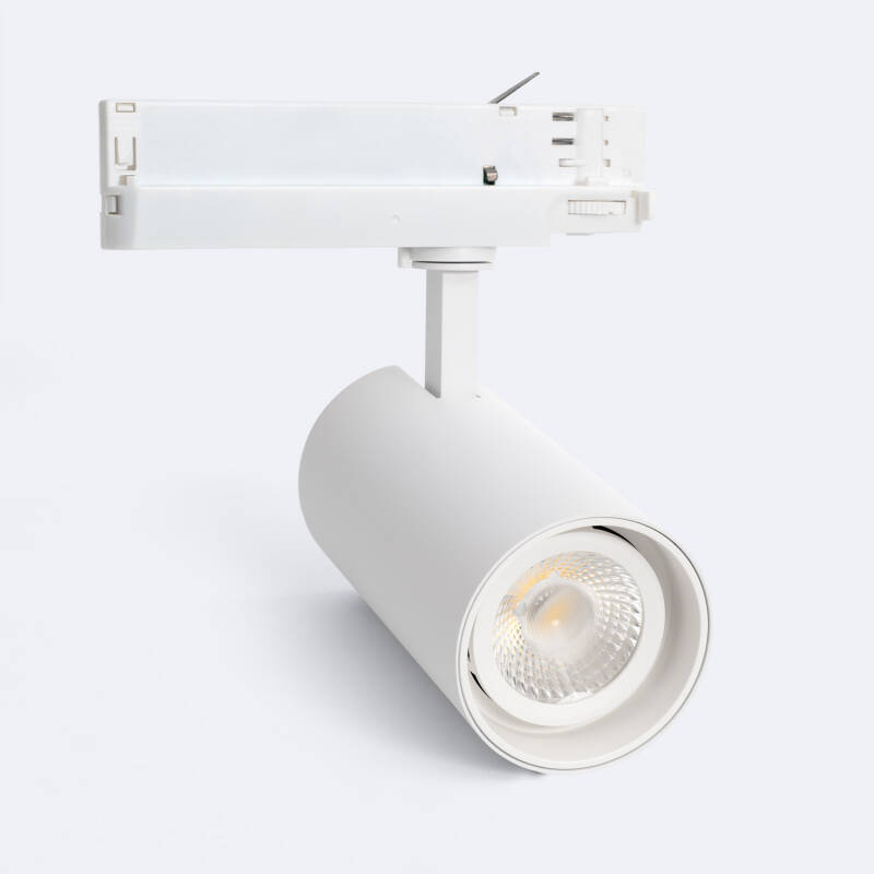 Foco Carril LED Trifásico 30W Fasano Regulable Blanco