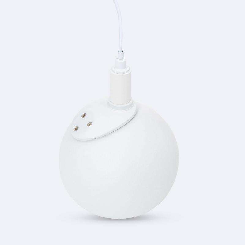 Foco Carril Colgante LED Magnético 25mm SuperSlim Cóncavo 12W 48V Ø100 mm Blanco