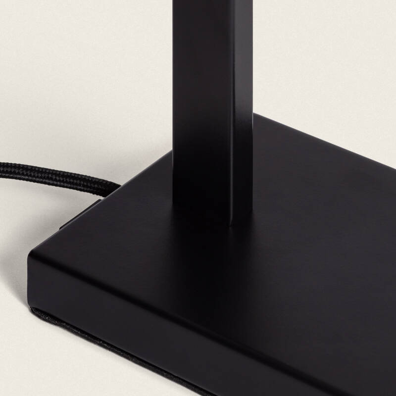Lámpara de Mesa Metal y Tela Malena