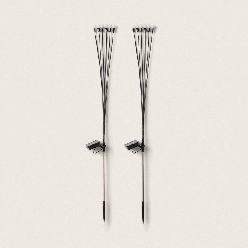 Pack de 2 Pinchos LED Solar Exterior LightningBug