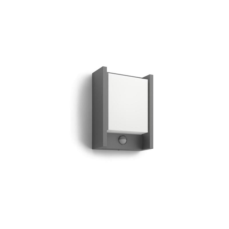Aplique de Pared Exterior LED con Sensor de Movimiento 6W PHILIPS Arbour