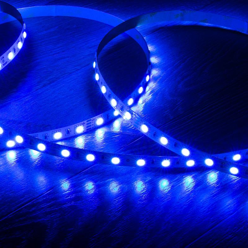 Tira LED 24V RGB SMD 60 LED/m 5m 10W/m Ancho 10mm Corte 10cm IP20