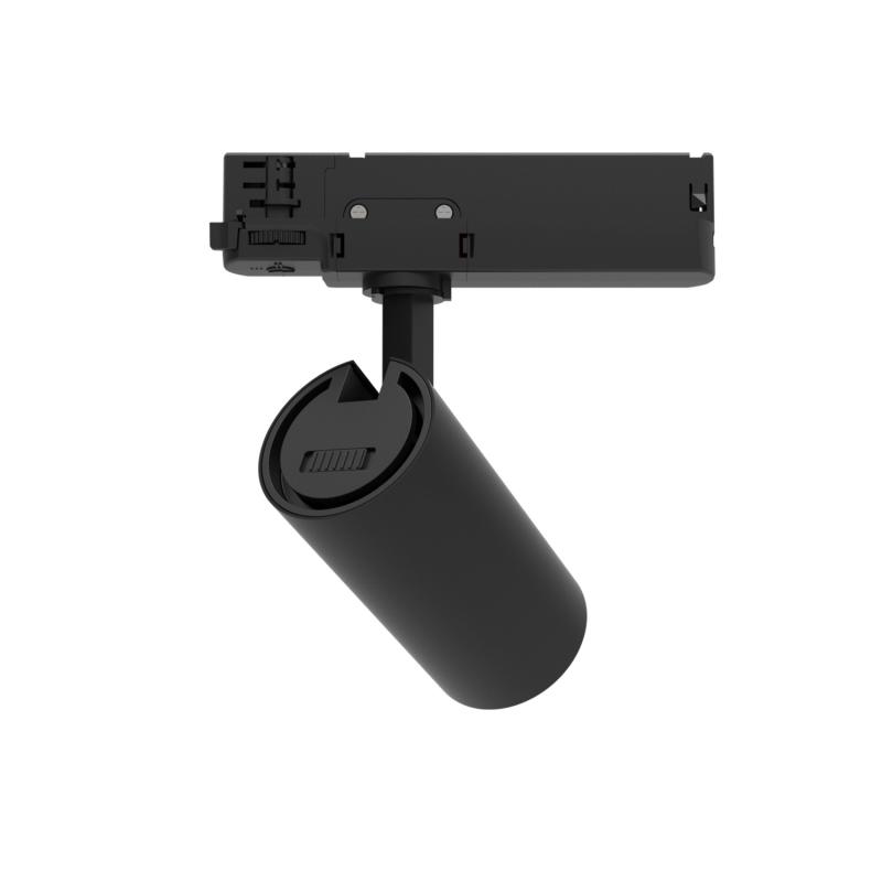 Foco Carril LED Trifásico 20W Fasano CCT Seleccionable Regulable Negro