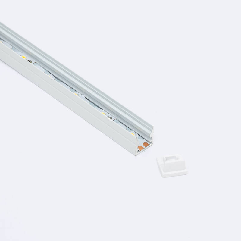 Perfil Aluminio Superficie para Tira LED hasta 8 mm