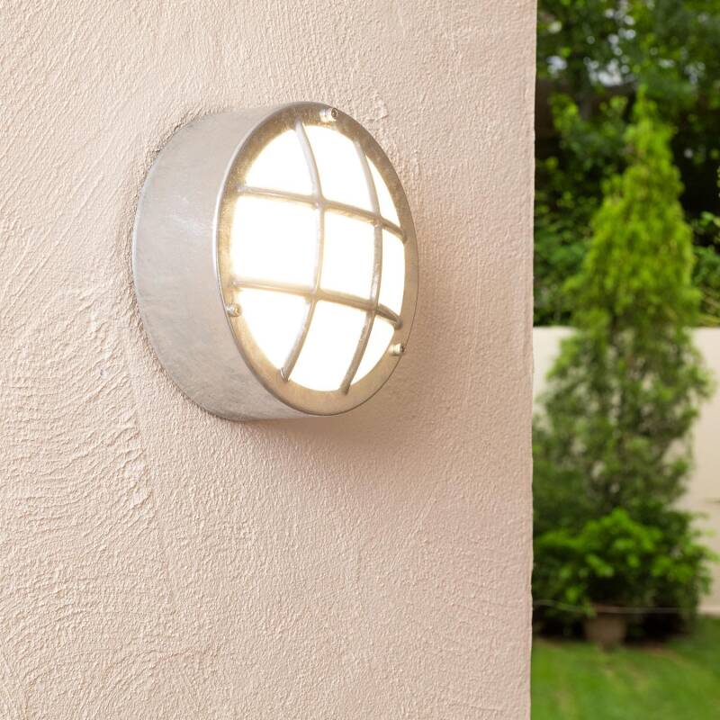 Plafón Circular para Exterior Ø200 mm Hublot Acero Galvanizado Coastal Fjord