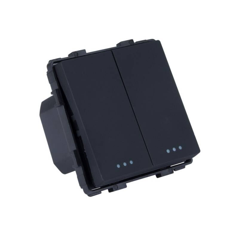 Interruptor Doble con Marco PC Modern