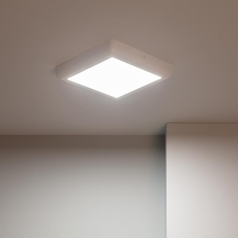Plafón LED 18W Cuadrado Metal 225x225 mm Design White