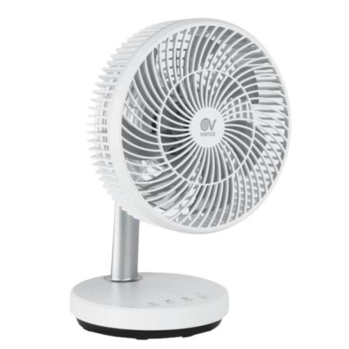 Ventilador de Mesa Pequeño Portátil y Silencioso 14W Nordkik Blanco