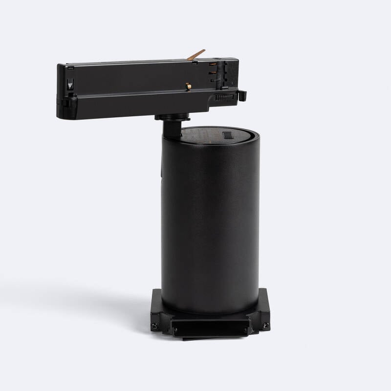 Foco Carril LED Trifásico 40W Fasano Cinema Regulable Negro