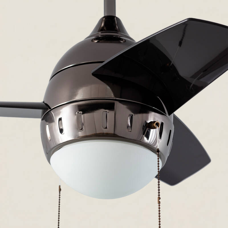 Ventilador de Techo LED Negro 66cm Modern